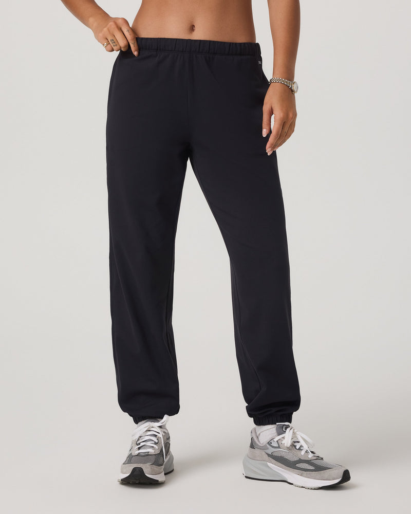 Womens Halo Modern Sweatpant - Solid Black