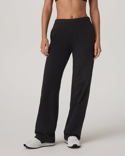 Womens Halo Modern Straight Leg Pant - Solid Black
