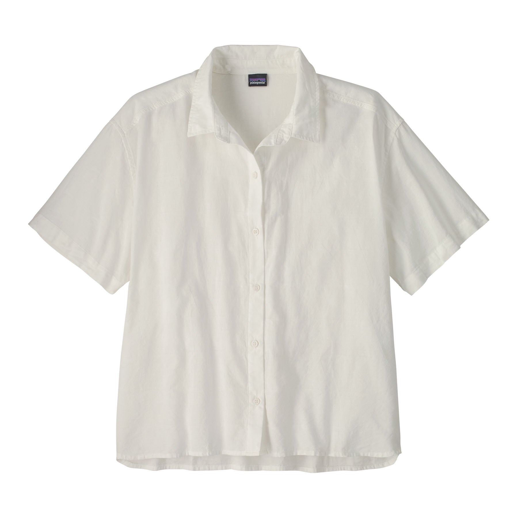 Womens Lightweight A C Shirt - Windowpane Dobby: White