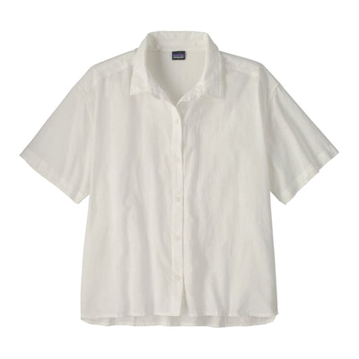 Womens Lightweight A C Shirt - Windowpane Dobby: White