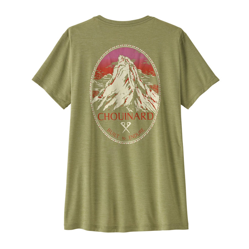 Womens Cap Cool Daily Shirt - Chouinard Crest Gumtree Green - Light Gumtree Green X-Dye