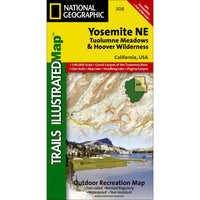 Yosemite Ne Tuolumne Meadows And Hoover Wilderness Map
