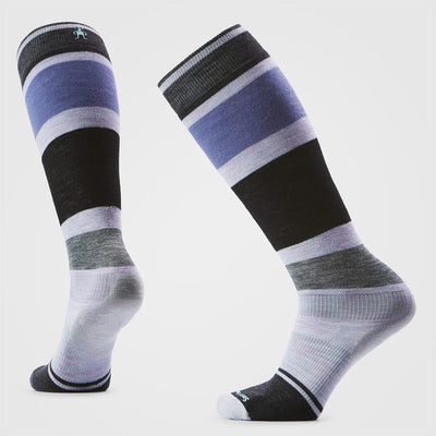 Womens Snowboard Targeted Cushion Extra Stretch Otc Socks - Purple Eclipse
