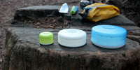 GoTubb 3-Pack - Reusable Storage Travel Container: Clear/Green/Blue / Medium