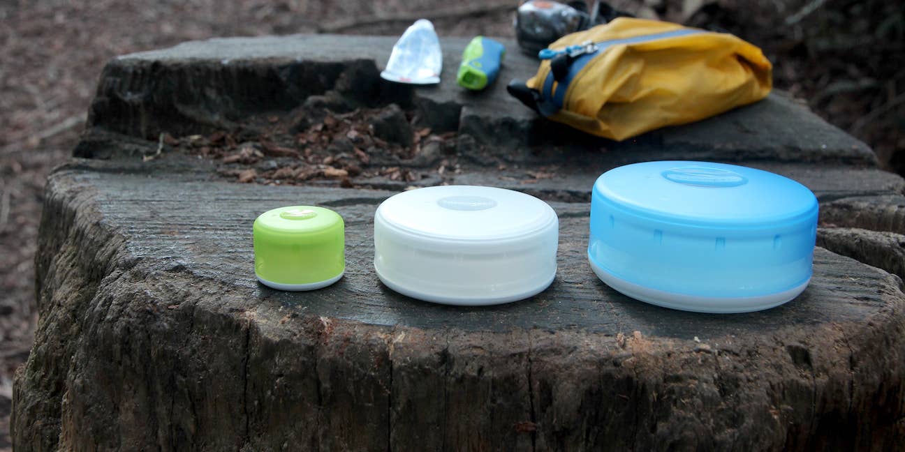 GoTubb 3-Pack - Reusable Storage Travel Container: Clear/Green/Blue / Medium