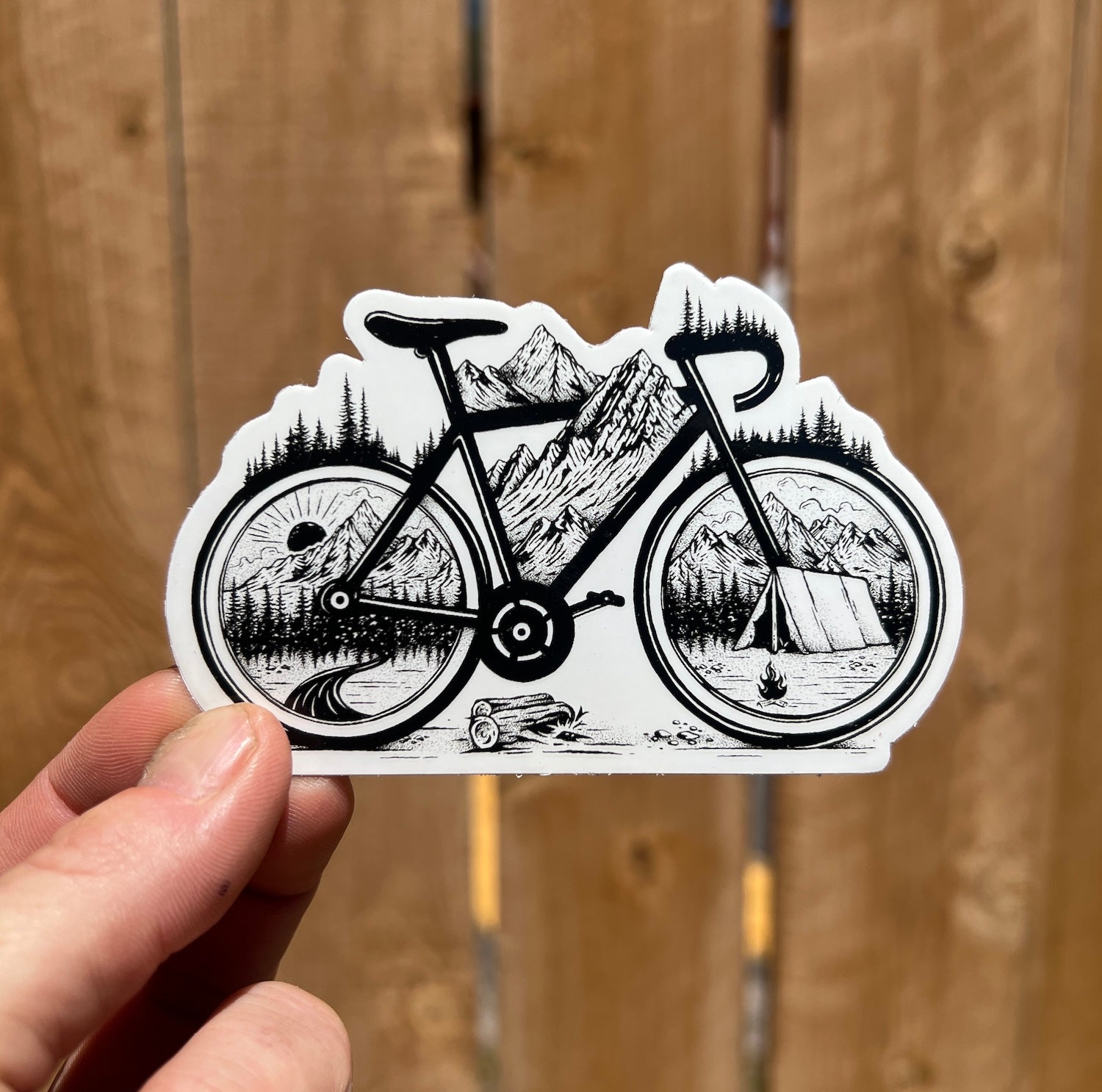 Sticker Art Pedal & Pines Bike Sticker