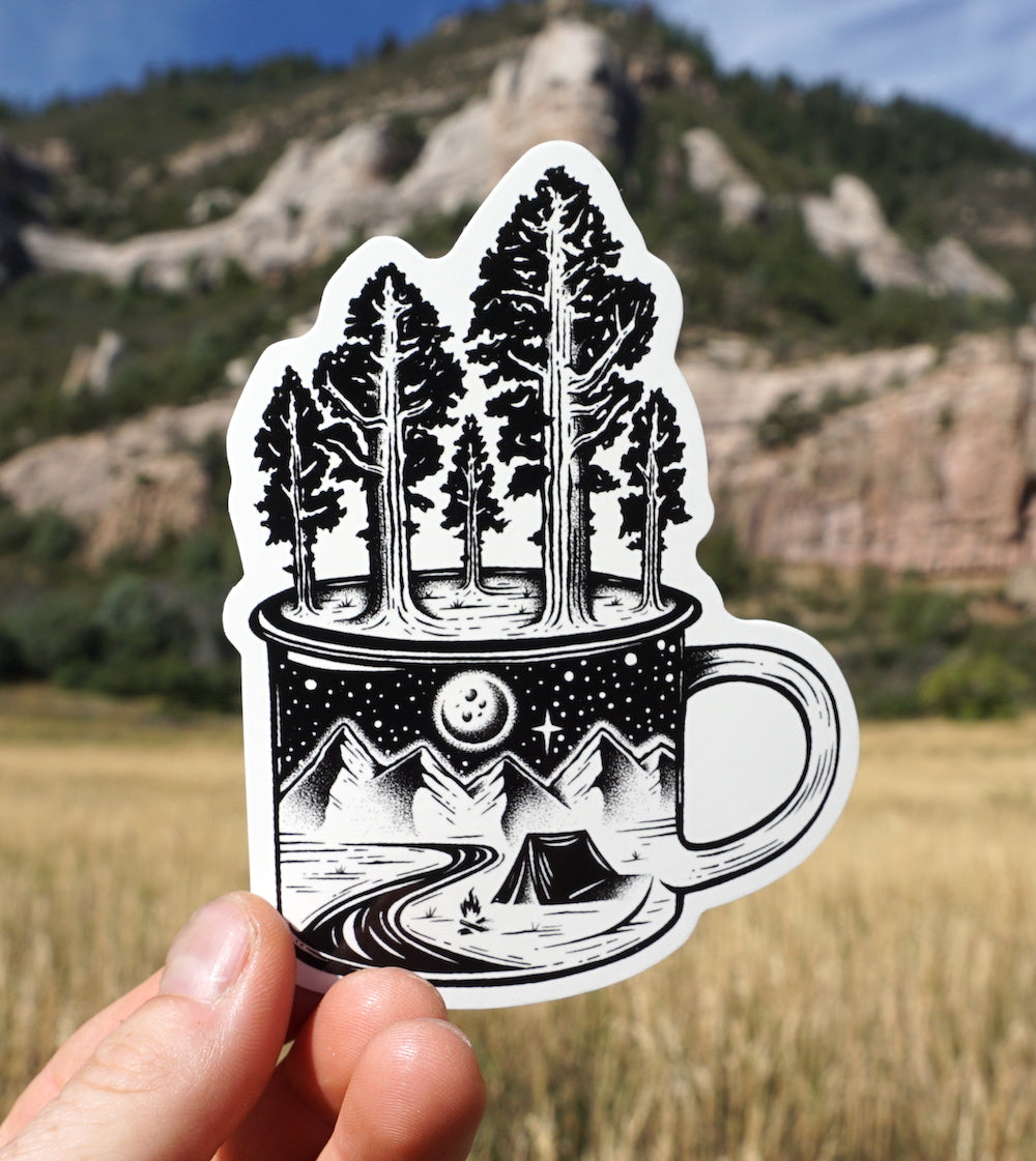 Sticker Art Sticker Art Camp Cup Mountains Sticker