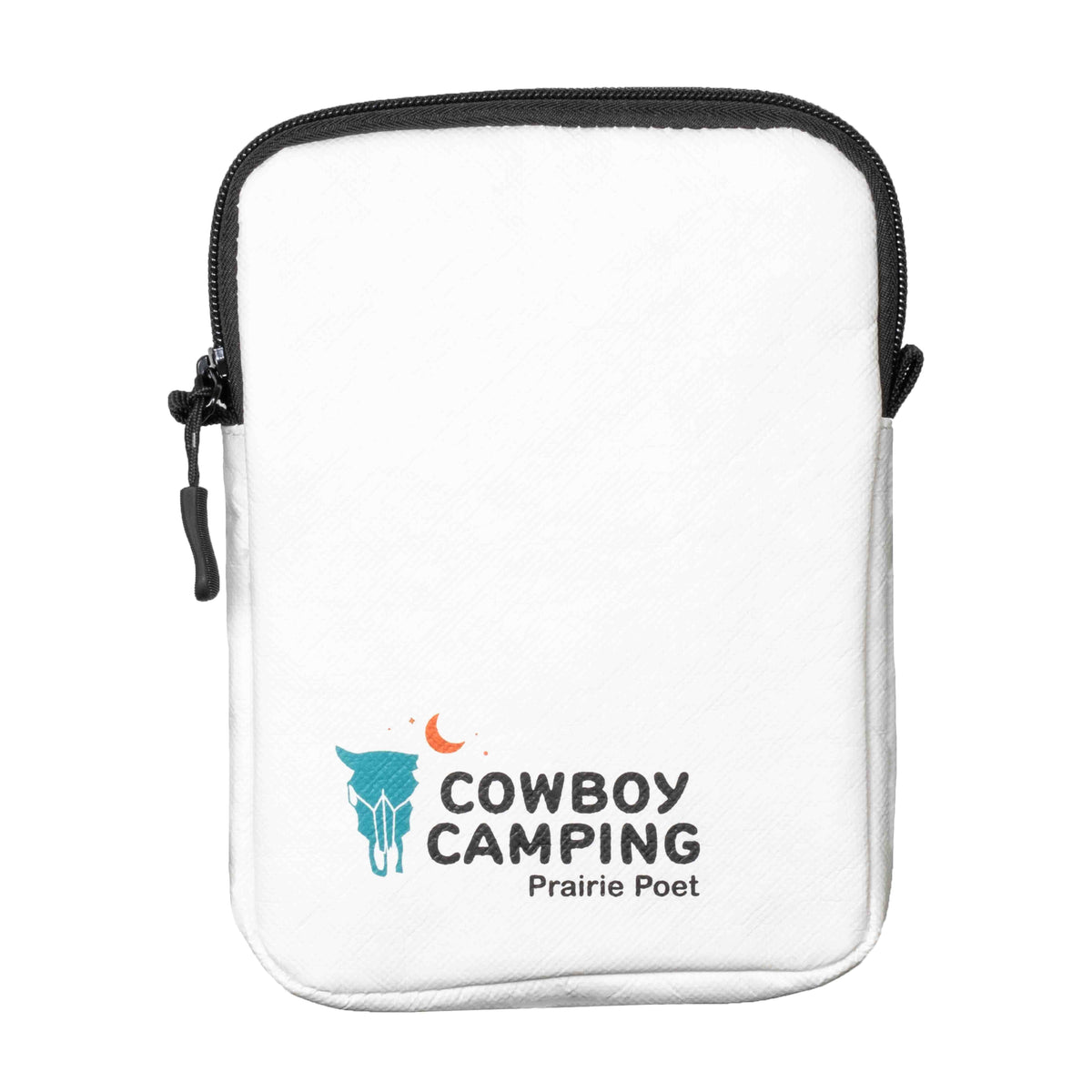 Cowboy Camping Prairie Poet e-reader cover, White