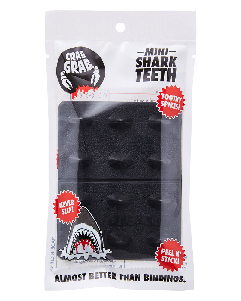 Crab Grab Mini Shark Teeth - Black (package front)