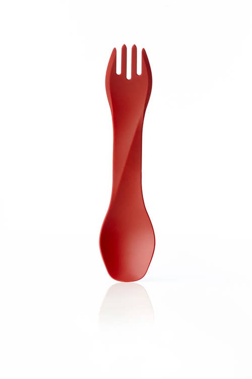 GoBites Uno Bulk - Portable Reusable Spork Utensil: Yellow