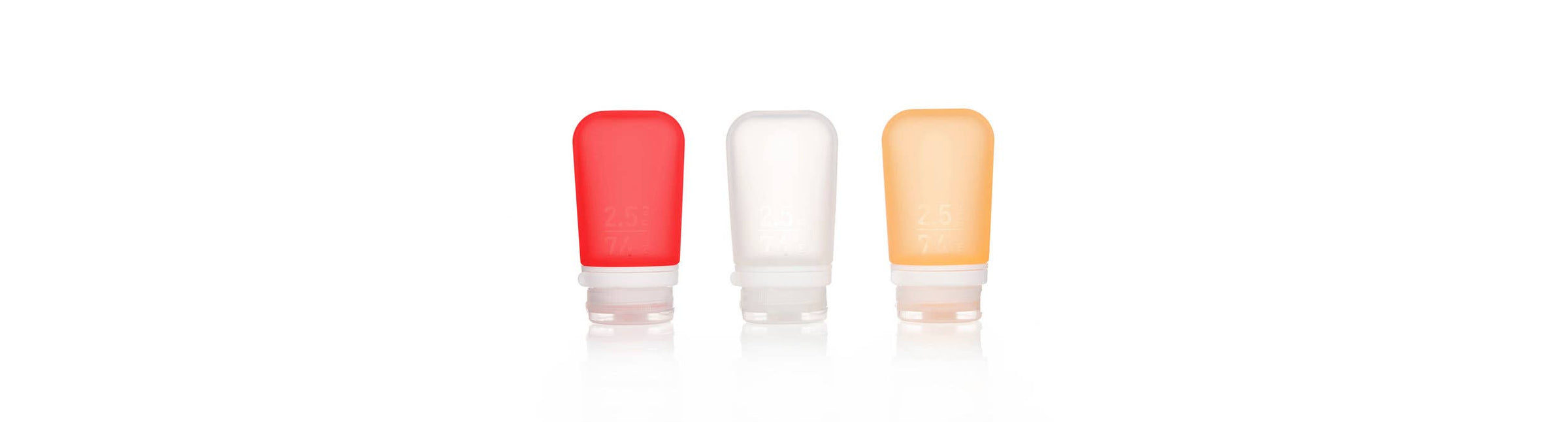 GoToob+ 3-Pack Refillable Silicone Travel Bottles: Ocean / Small