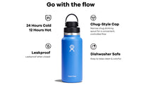 24 Oz Lightweight Wide Flex Chug Cap - Sapphire Blue