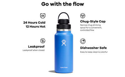 24 Oz Lightweight Wide Flex Chug Cap - Sapphire Blue