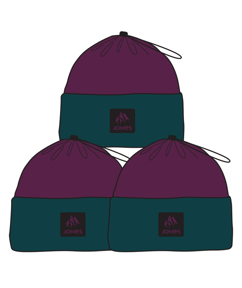 Jones Paliwood Rec Fleece Beanie - Deep Purple
