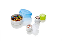 GoTubb 3-Pack - Reusable Storage Travel Container: Clear/Green/Blue / Medium