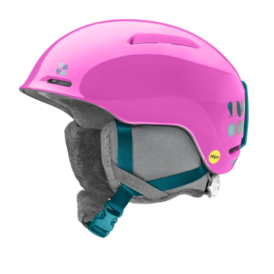 Glide Jr Mips Snowsport Helmet 2026 - Vivid Pink Hearts