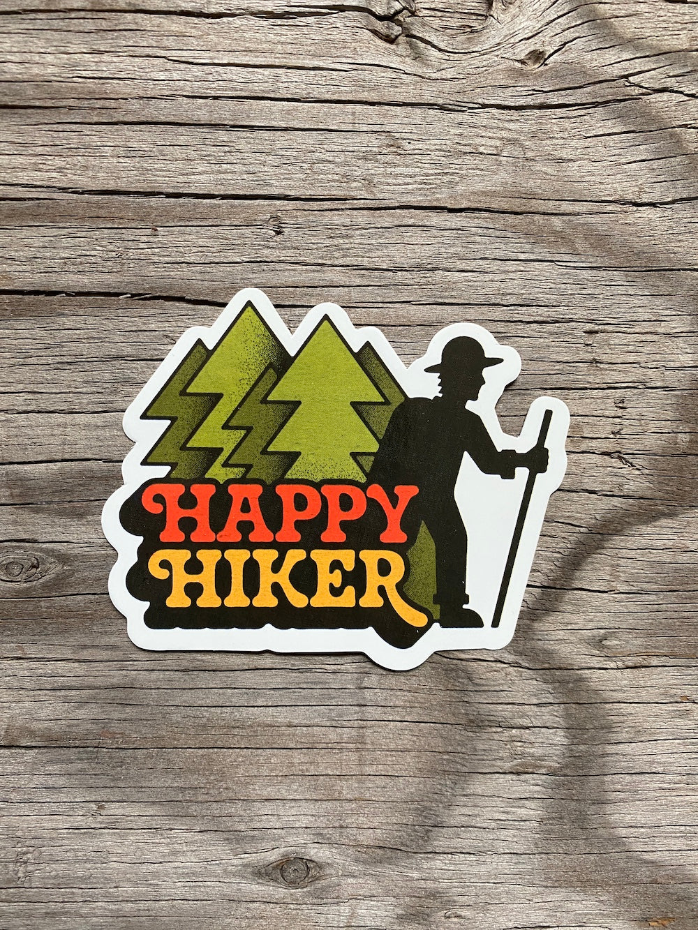 Sticker Art Happy Hiker Sticker