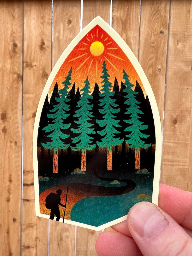 Sticker Art Sticker Art Among The Pines Sticker