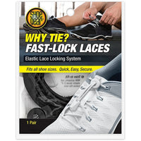 Why Tie Fast Lock Laces - Black