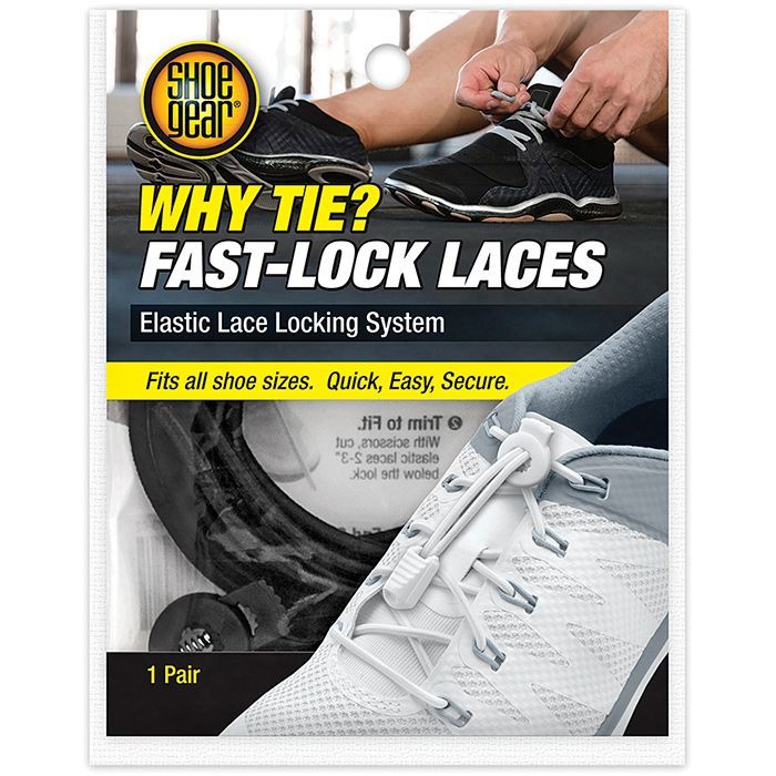 Why Tie Fast Lock Laces - Black