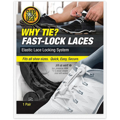 Why Tie Fast Lock Laces - Black