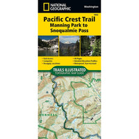 Pacific Crest Trail Washington North Map Canada To Snoqualmie Pass
