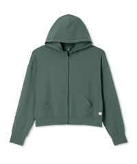 Vuori Women's Halo Modern Full Zip Hoodie (VW2064) - Agate Green