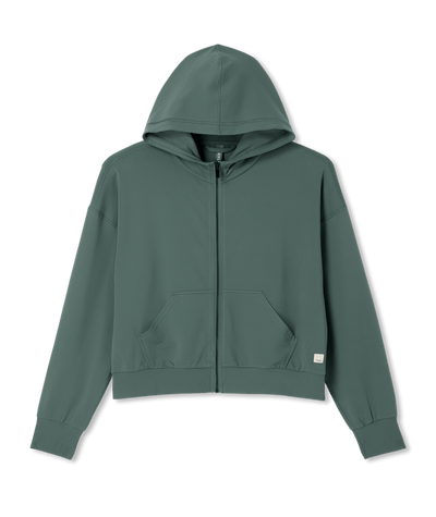 Vuori Women's Halo Modern Full Zip Hoodie (VW2064) - Agate Green