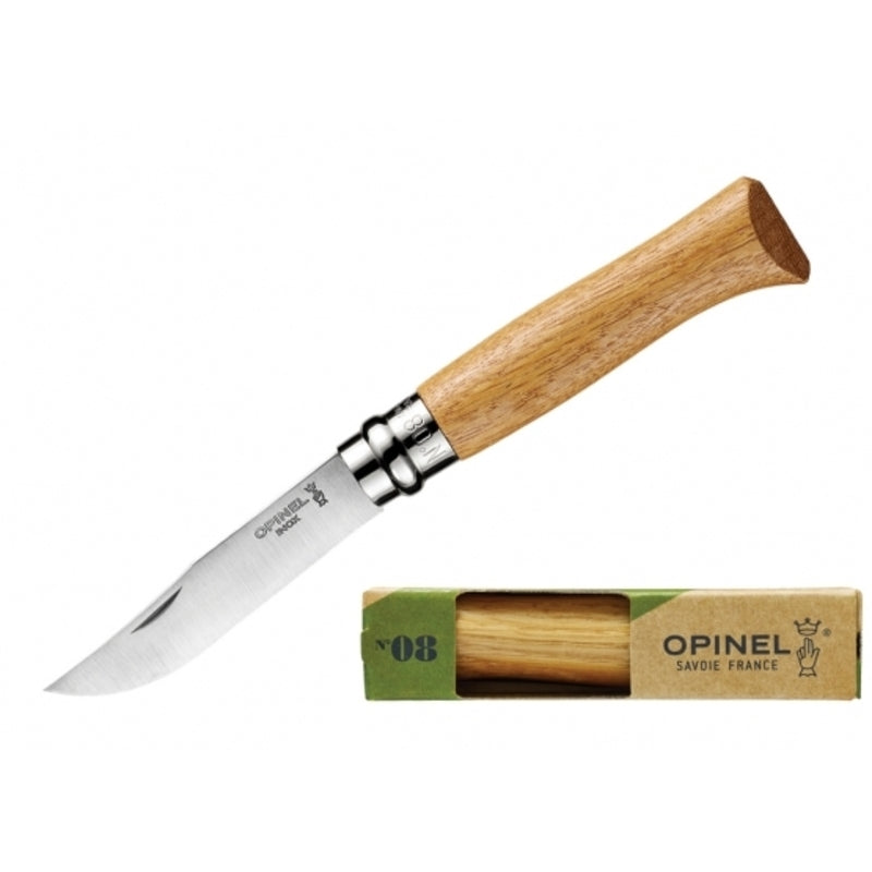 Opinel No 08 Natural Wood Stainless Steel - Oak