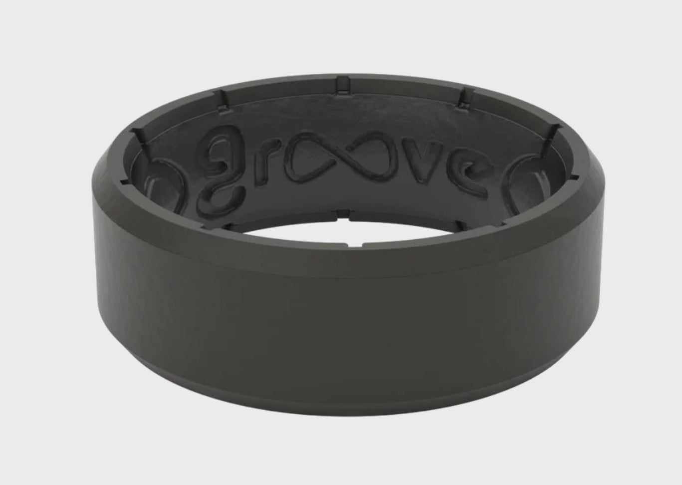 Mens Edge Ring - Black/Black