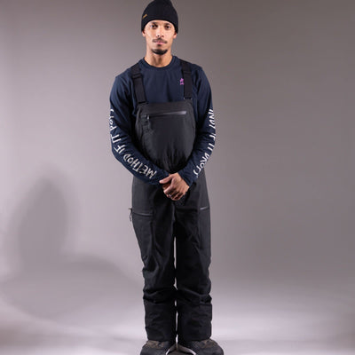 Mens Mtn Surf Rec Bib 2025 - Stealth Black