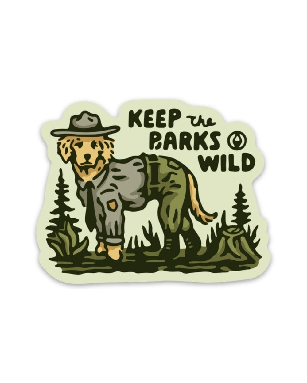 Keep Nature Wild KEEP THE BARKS WILD STICKER
