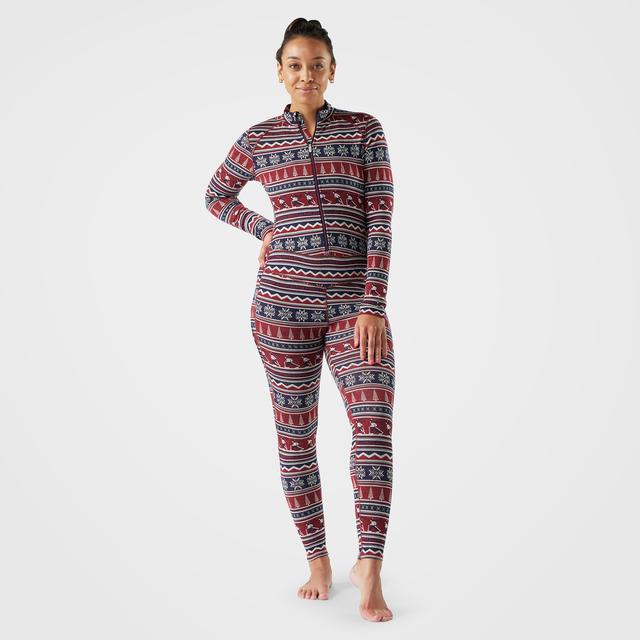 Smartwool Women's Classic Thermal Merino Base Layer One Piece - Currant Alpine Apres