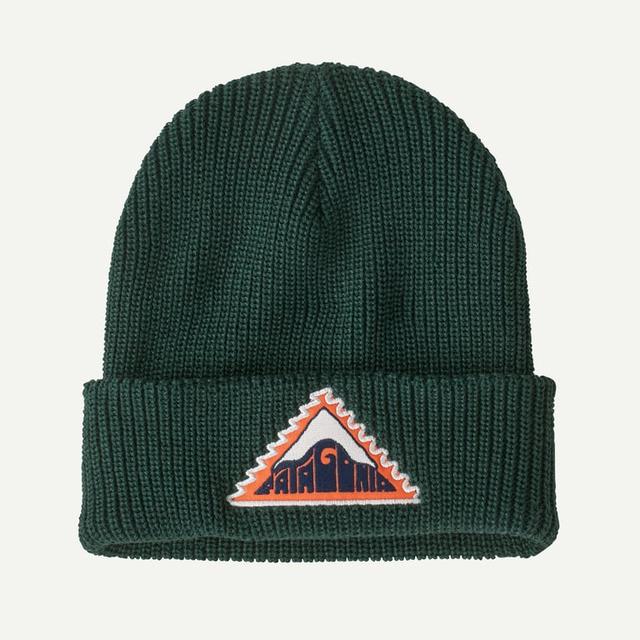 Patagonia Kid's Logo Beanie - Driftways Patch: Cascade Green