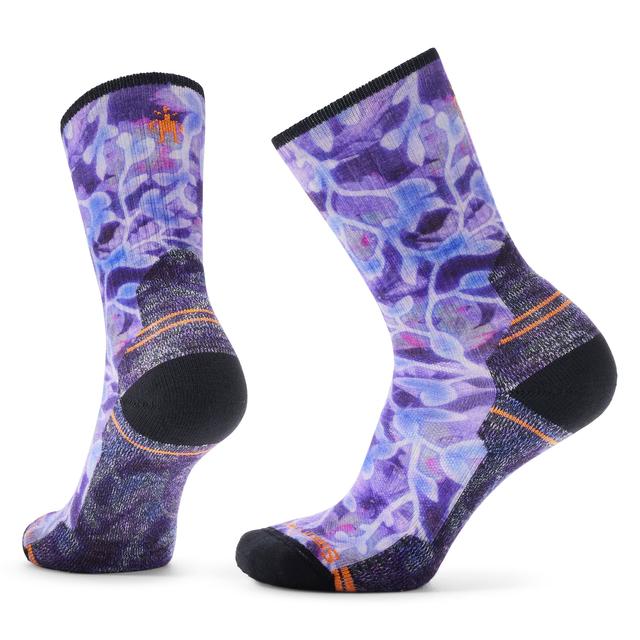 Smartwool Women's Hike Light Cushion Floral Print Crew Socks - Purple Iris