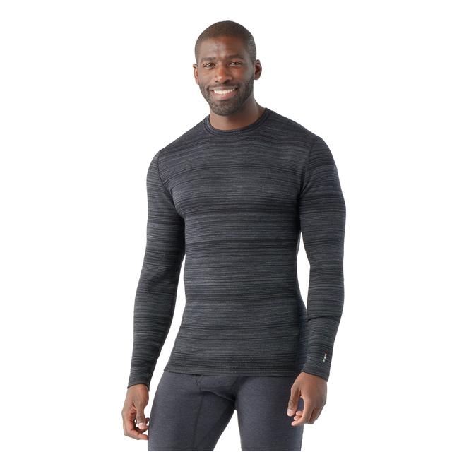 Smartwool Men's Classic Thermal Merino Base Layer Crew - Black Color Shift