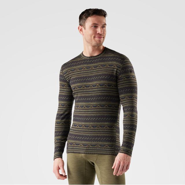Smartwool Men's Classic Thermal Merino Base Layer Crew - Winter Moss Summit Soul
