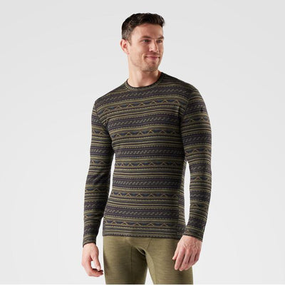 Smartwool Men's Classic Thermal Merino Base Layer Crew - Winter Moss Summit Soul