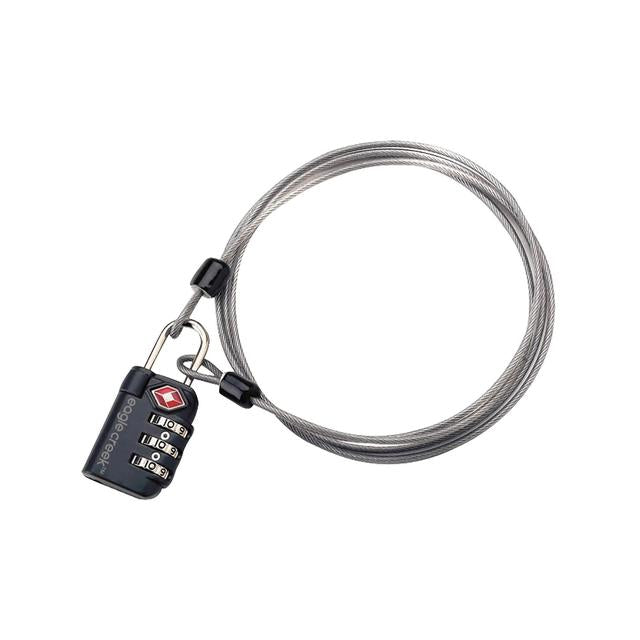 Eagle Creek 3-Dial TSA Lock & Cable - Graphite