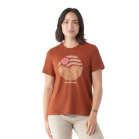 Smartwool Women's Horizon View Graphic Short Sleeve Tee - Pecan Brown