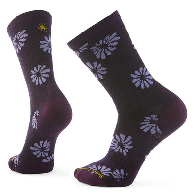 Smartwool Everyday Floral Crew Socks - Purple Iris