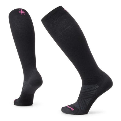 Smartwool Women's Ski Zero Cushion Extra Stretch OTC Socks - Black