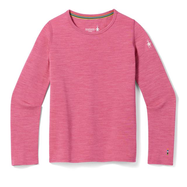 Smartwool Kids' Classic Thermal Merino Base Layer Crew - Garden Pink Heather