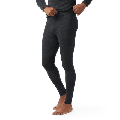 Smartwool Men's Intraknit Thermal Merino Base Layer Bottom - Charcoal Heather-Black
