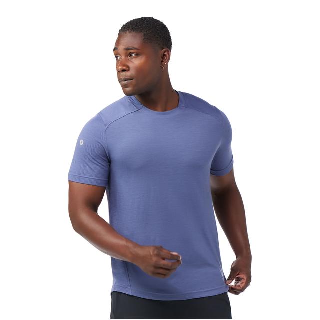 Smartwool Men's Active Mesh Short Sleeve - Nightfall Blue