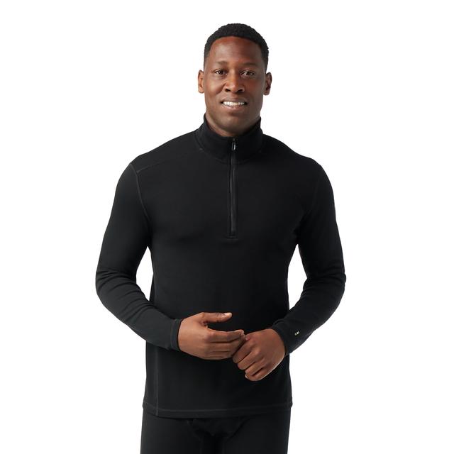 Smartwool Men's Classic Thermal Merino Base Layer 1/4 Zip - Black