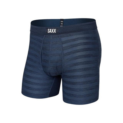 SAXX Droptemp Cooling Mesh Boxer Brief Fly - Dark Denim Heather