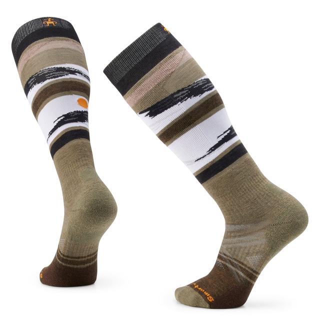 Smartwool Ski Full Cushion Midnight Ski Pattern OTC Socks - Winter Moss