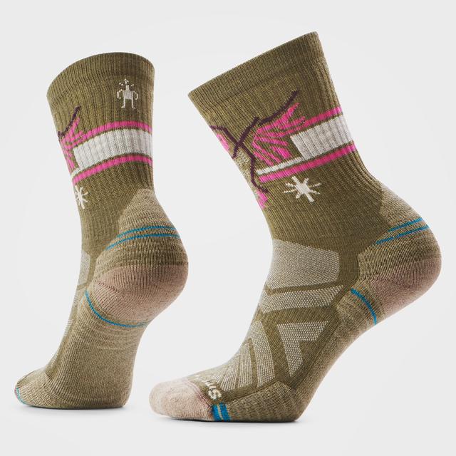 Smartwool Women's Hike Light Cushion Hoo Who Crew Socks - Winter Moss