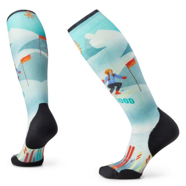 Smartwool Women's Ski Targeted Cushion Snow Bunny Print OTC Socks - Capri